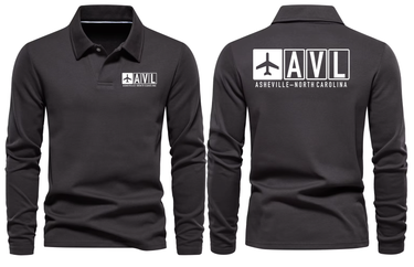 AVL AIRPORT LONG SLEEVE POLO